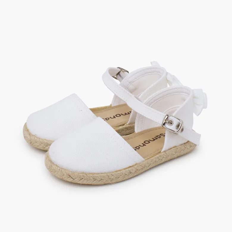 Alpargatas ceremonia lazo trasero grosgrain