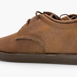 Blucher barefoot efecto piel cordones finos
