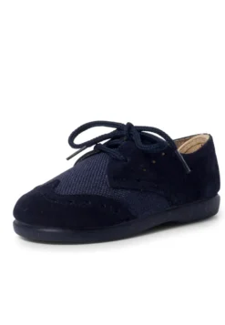 Blucher lino y serraje picado niños