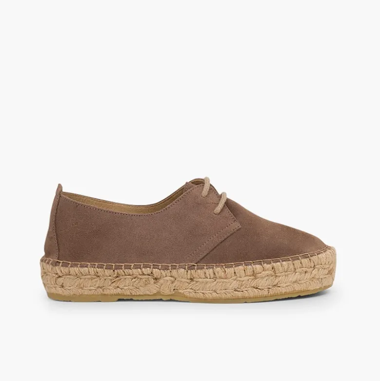 Blucher niña y mujer plataforma yute