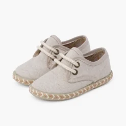 Blucher niño lona suela yute bicolor