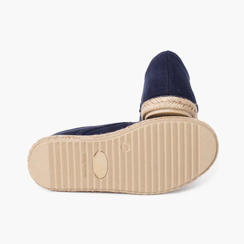 Blucher puntera y cordones yute efecto suede