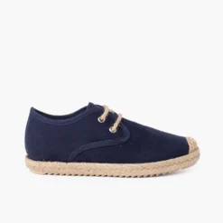 Blucher puntera y cordones yute efecto suede