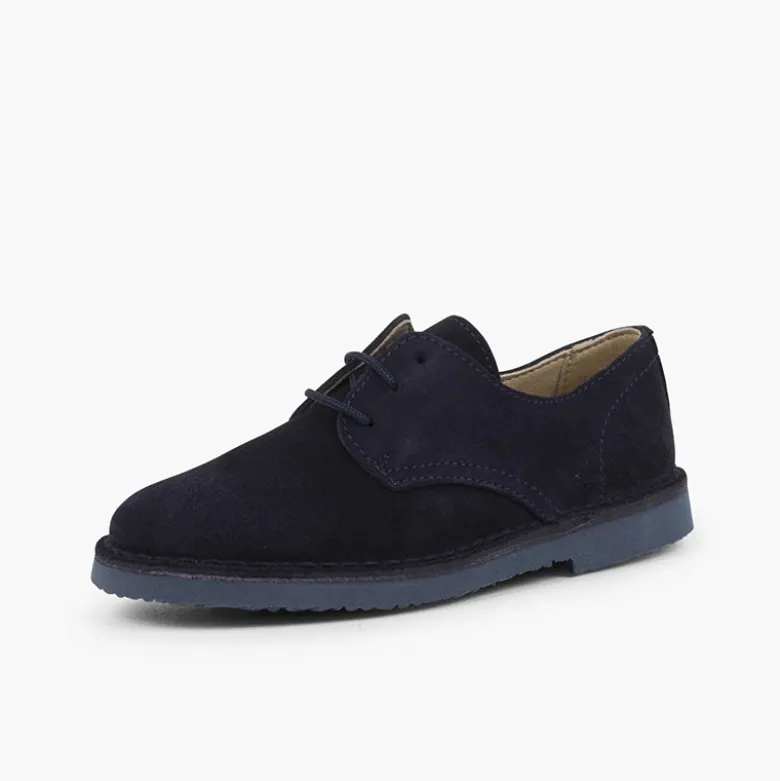 Blucher serraje liso zapato de vestir niño