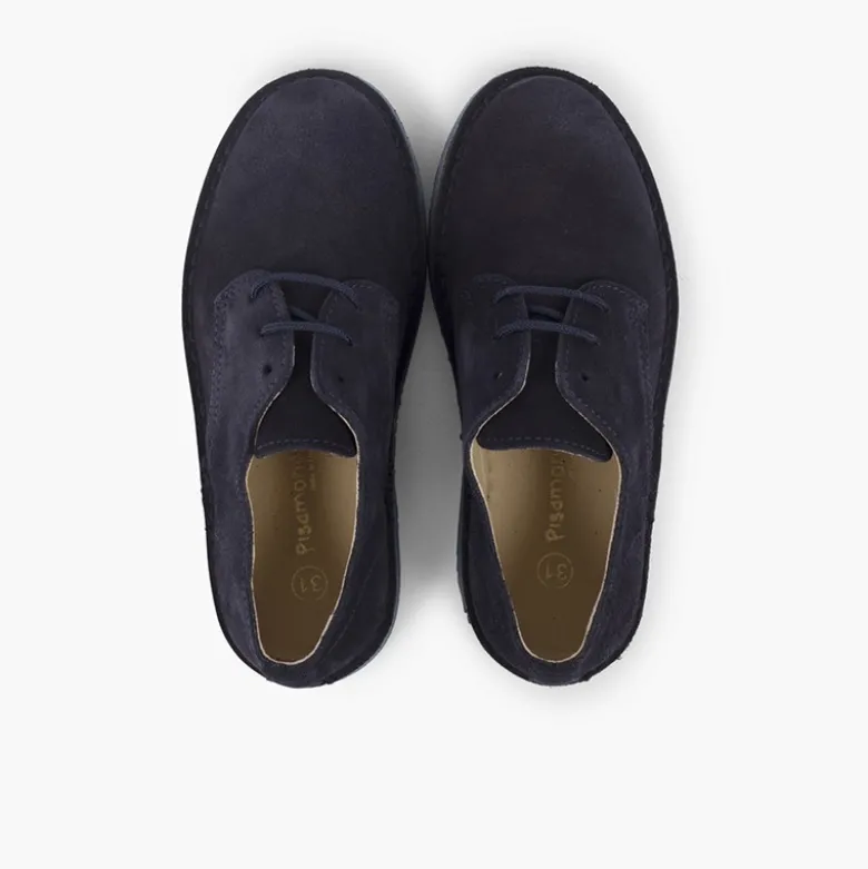 Blucher serraje liso zapato de vestir niño