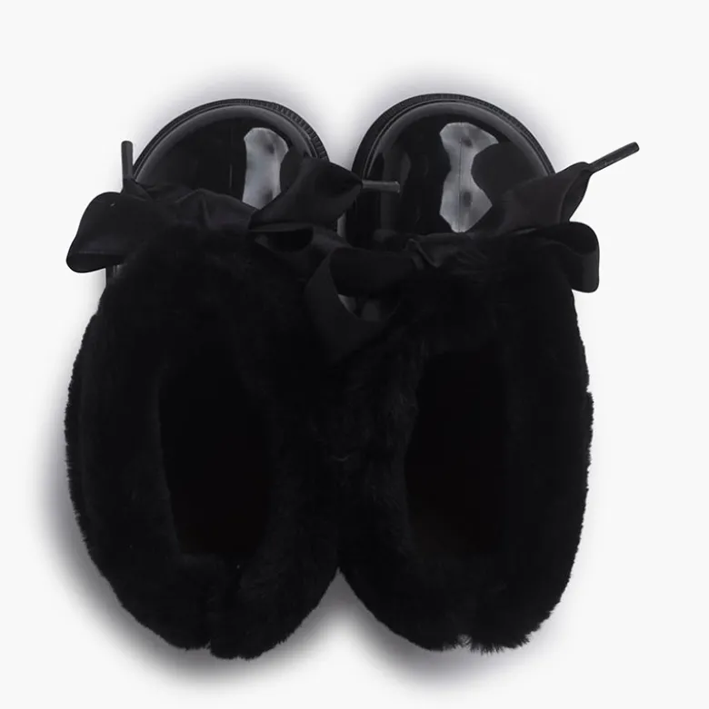 Botas Agua Bajas Pelito y Lazo Raso
