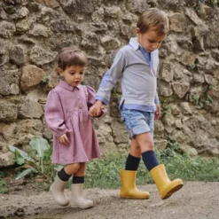 Botas agua niño y niña suela fina