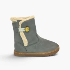 Botas barefoot forro borreguito cierre botón