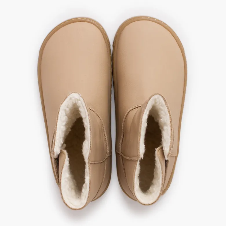 Botas barefoot niñas piel cierre adherente