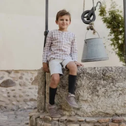 Botas barefoot serraje tira piel y cordones