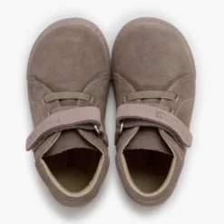 Botas barefoot serraje tira piel y cordones