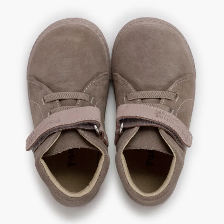 Botas barefoot serraje tira piel y cordones