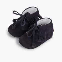 Botas Bebé Flecos tipo Indias con Cordones
