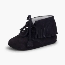 Botas Bebé Flecos tipo Indias con Cordones