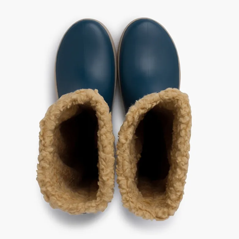 Botas de agua borreguito suela beige