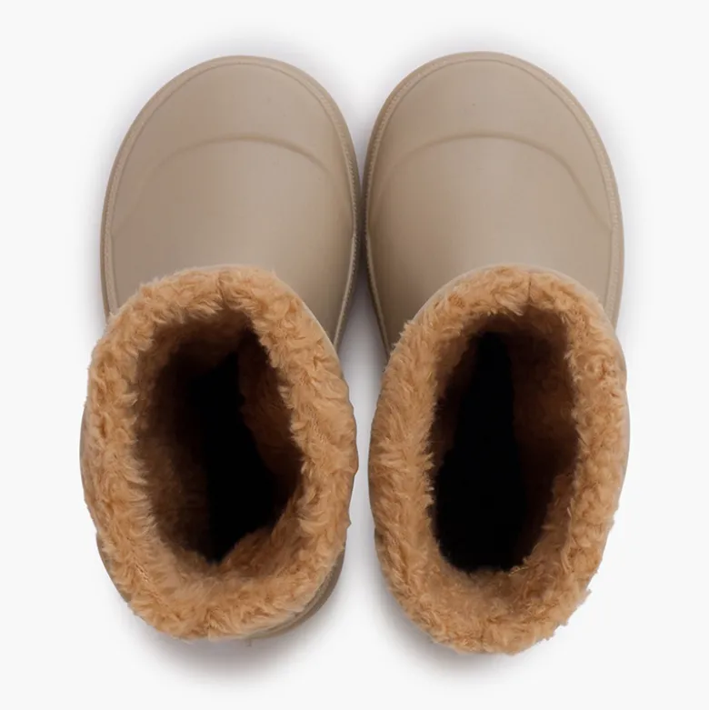 Botas de agua niño y niña de borreguito