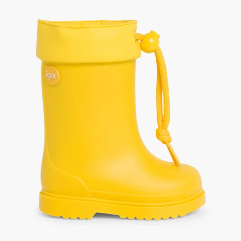 Botas de Agua para Niños Pequeños Igor cuello ajustable