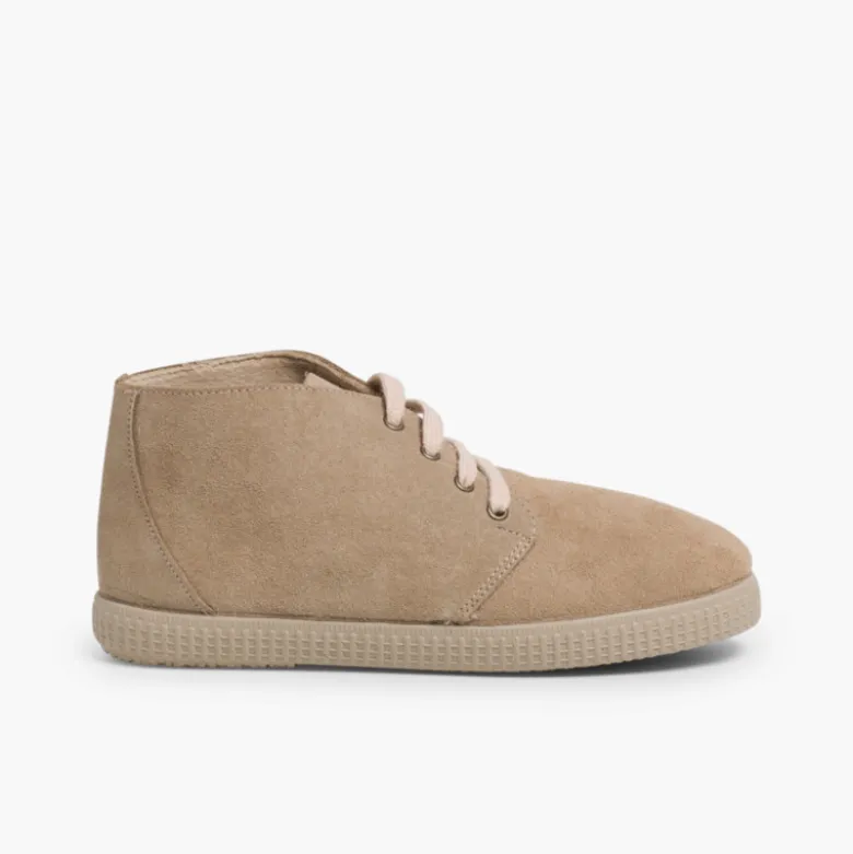 Botas de Pelo Interior con Cordones