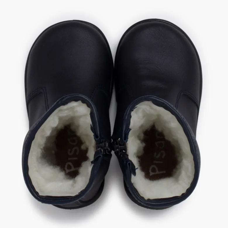 Botas lisas piel lavable niños