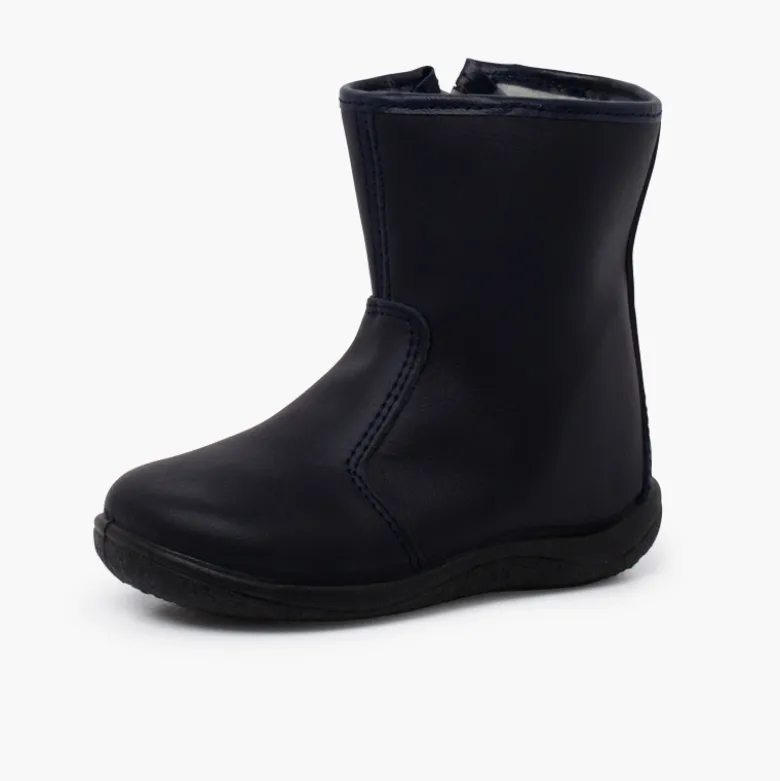 Botas lisas piel lavable niños