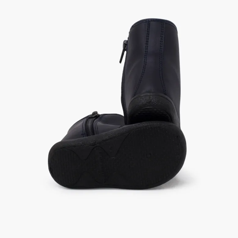 Botas lisas piel lavable niños