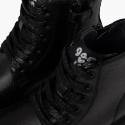 Botas niña cordones Garvalín tipo militar