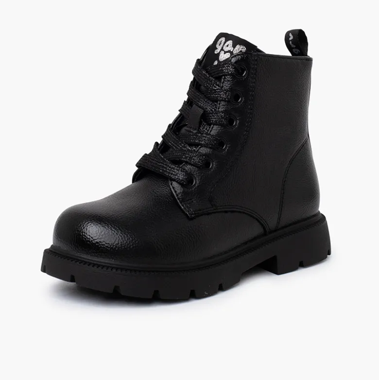 Botas niña cordones Garvalín tipo militar