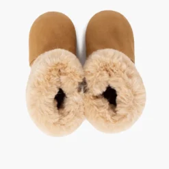Botas niña cuello pelito suela fina