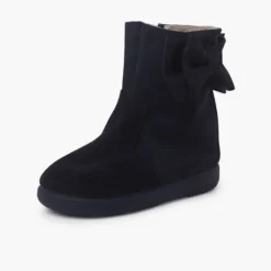 Botas niña serraje lazo lateral grande