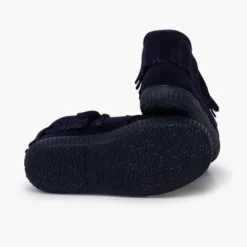 Botas niños serraje flecos puntera redonda