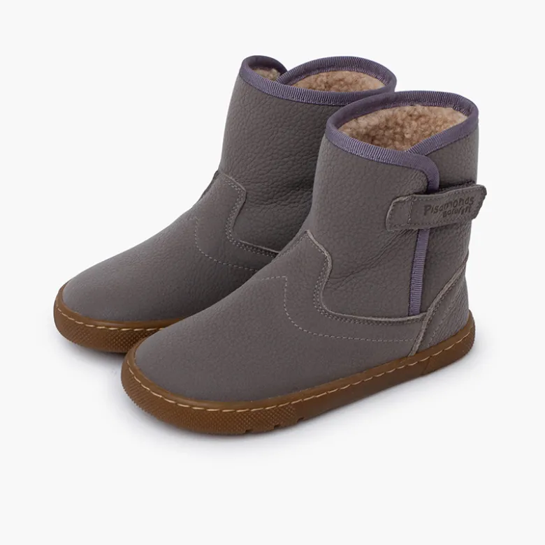 Botas piel barefoot borreguito