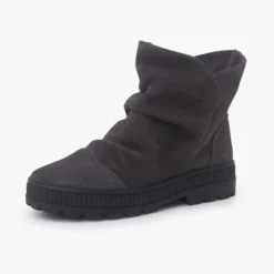 Botas serraje efecto arrugado