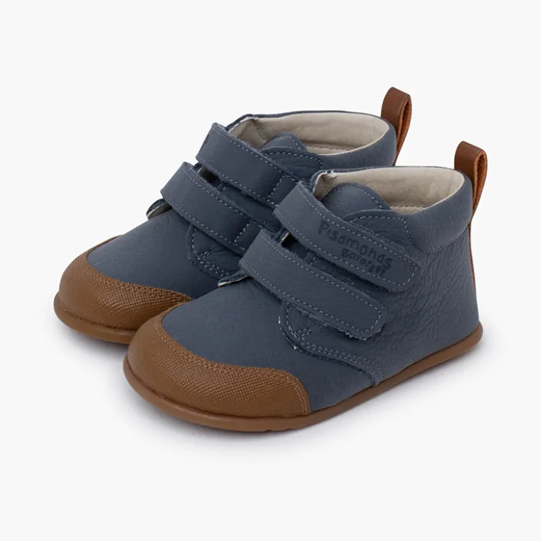 Botitas barefoot piel niños puntera reforzada