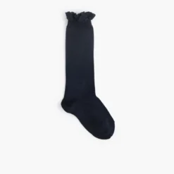 Calcetines altos con puntilla