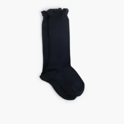 Calcetines altos con puntilla