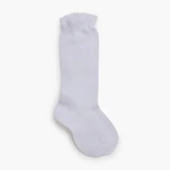 Calcetines altos puño calado