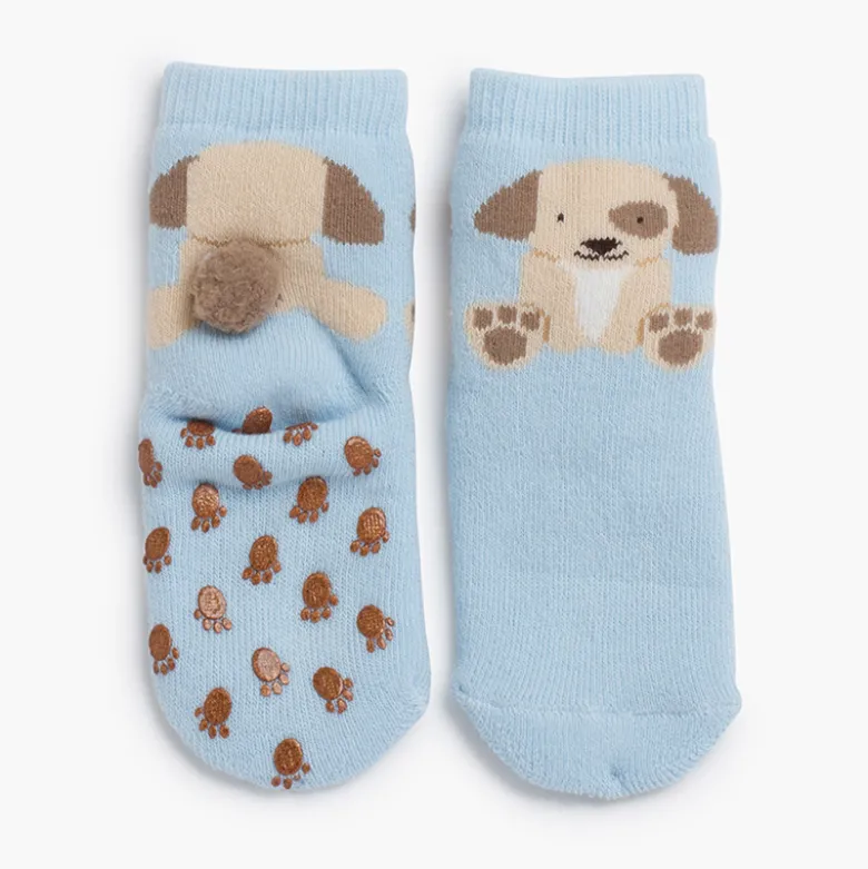 Calcetines antideslizantes perrito pompón