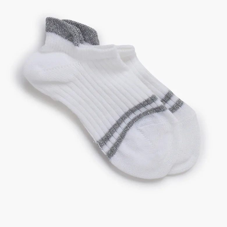 Calcetines invisibles rayas brillo