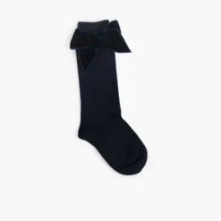 Calcetines niños con lazo terciopelo