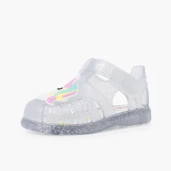 Cangrejeras glitter unicornio tira adherente