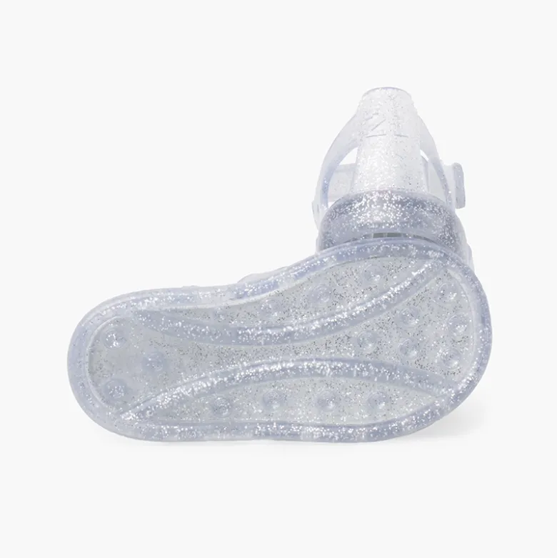 Cangrejeras glitter unicornio tira adherente