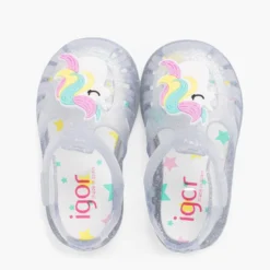Cangrejeras glitter unicornio tira adherente