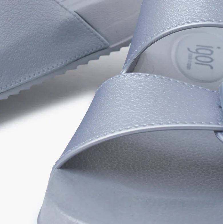 Chanclas goma eva habana metalizadas