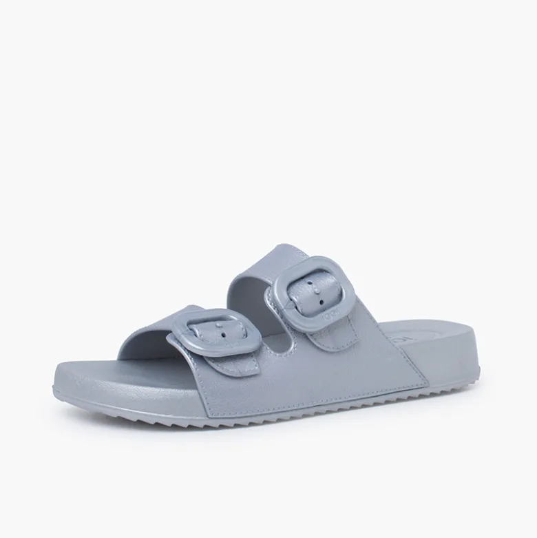 Chanclas goma eva habana metalizadas