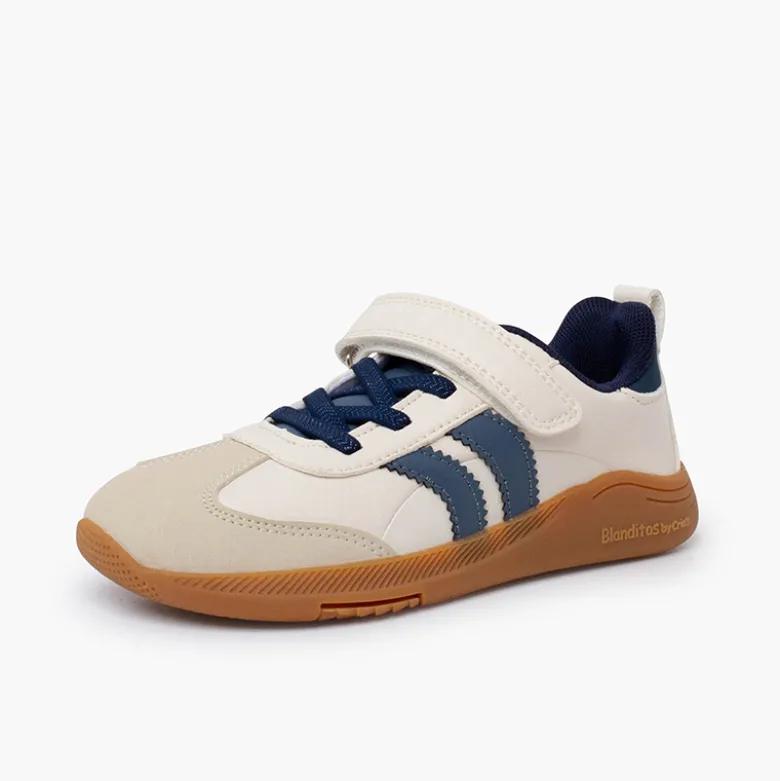 Deportivas Blanditos bandas tira adherente y cordones