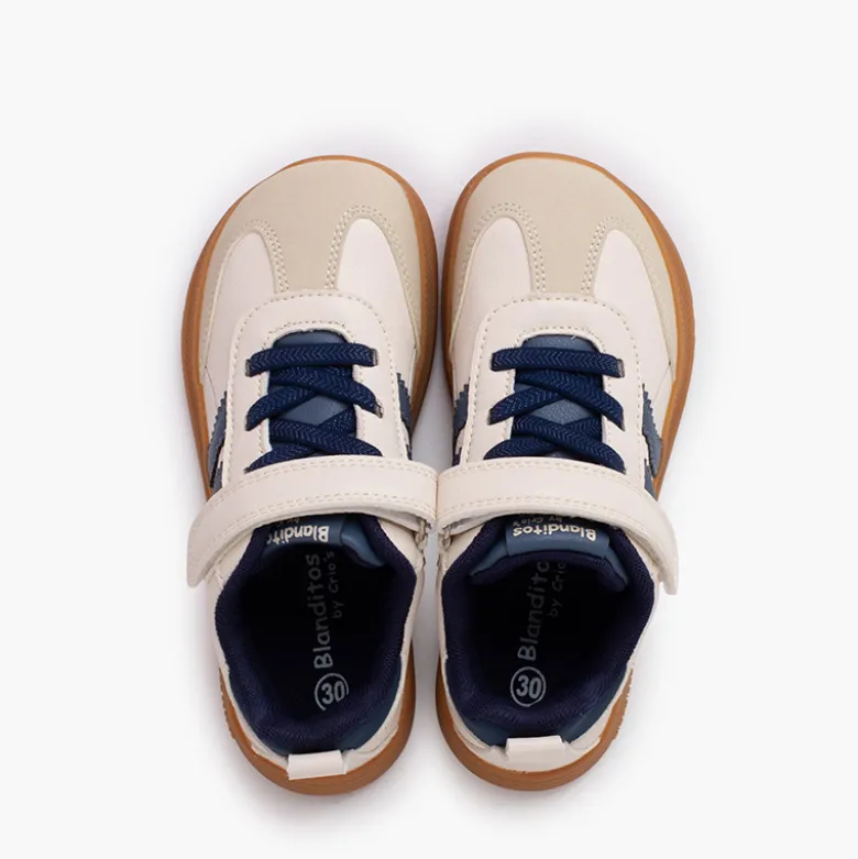 Deportivas Blanditos bandas tira adherente y cordones