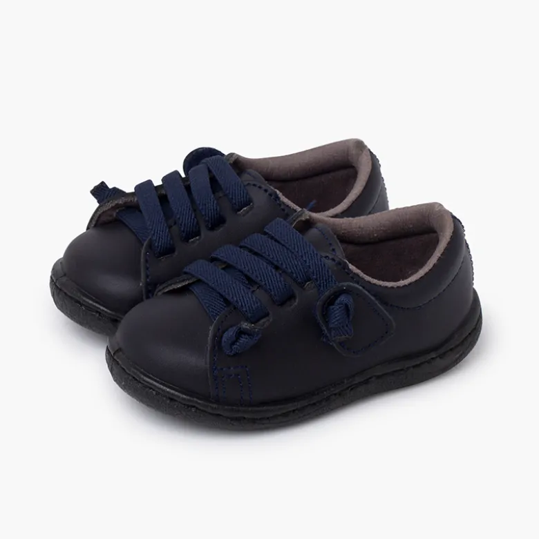 Deportivas piel lavable cordones elásticos