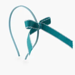 Diadema lazo ribete blanco