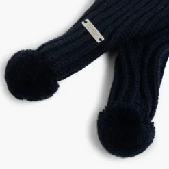 Gorro con Bufanda y Pompones