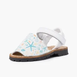 Menorquinas estampadas unisex tira adherente